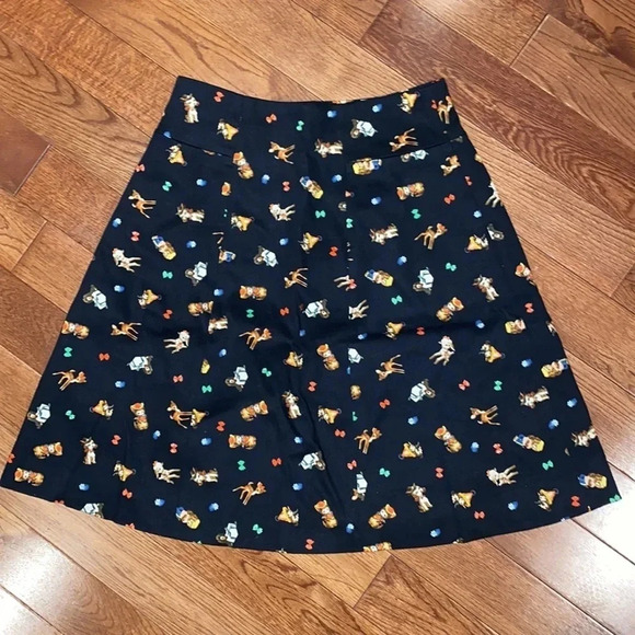 VINTAGE  style O chirly holiday A line mini Skirt Size Medium - Picture 6 of 10